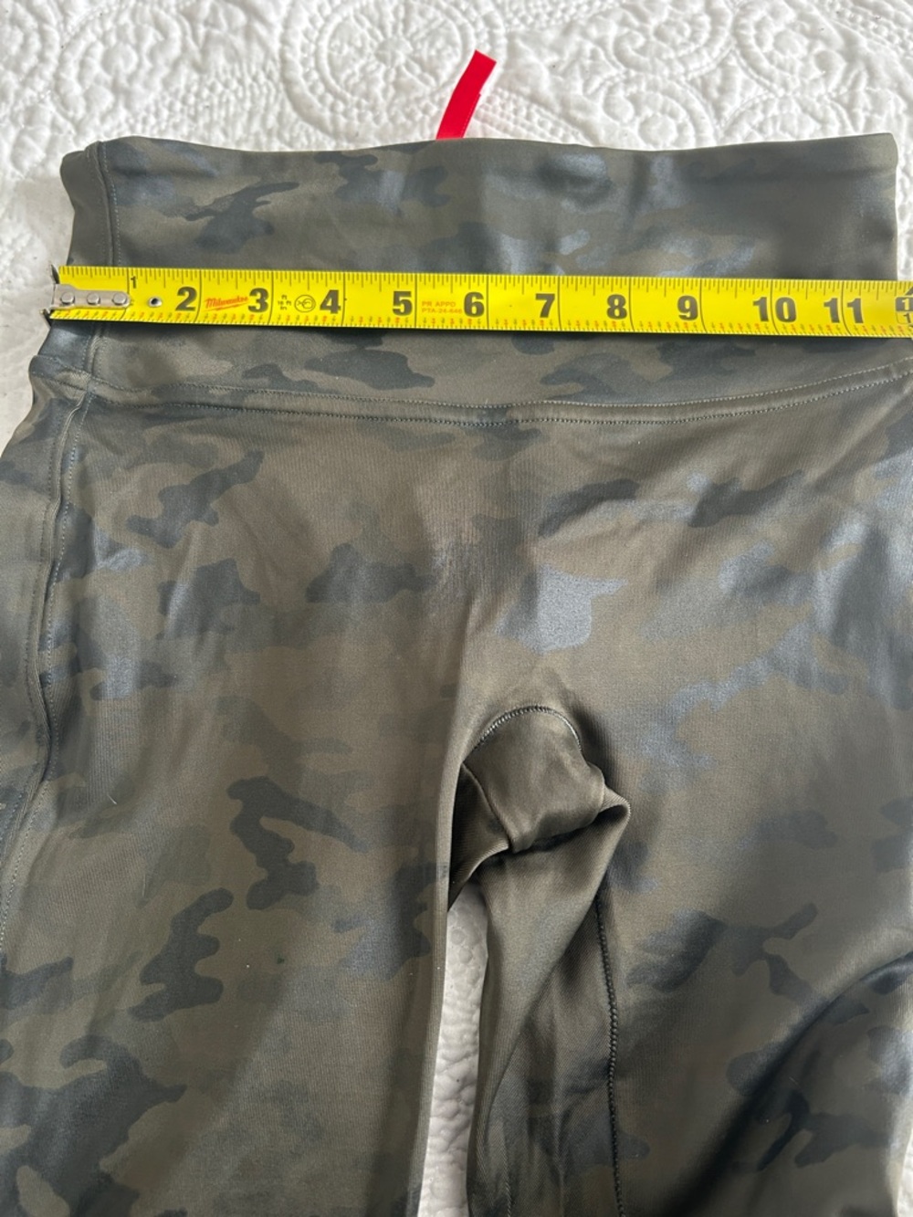 SPANX Olive Camo High-Waist Leggings - Picture 4 of 5